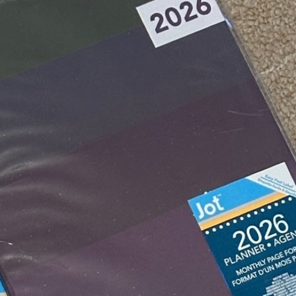 NEW NWT 2026 Monthly Planner Calendar - shades of Purple - Jot - thin - notes - Picture 7 of 7